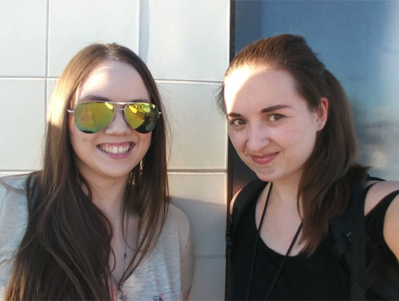 Brittney Coon and Katherine Amy Vega