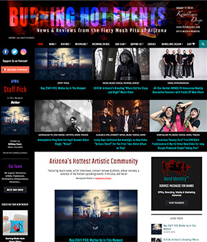 Burning Hot Events, Home Page